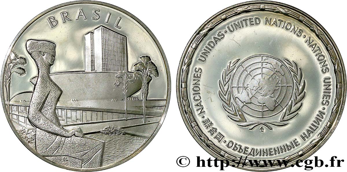 LES MÉDAILLES DES NATIONS DU MONDE Médaille, Brésil SPL
