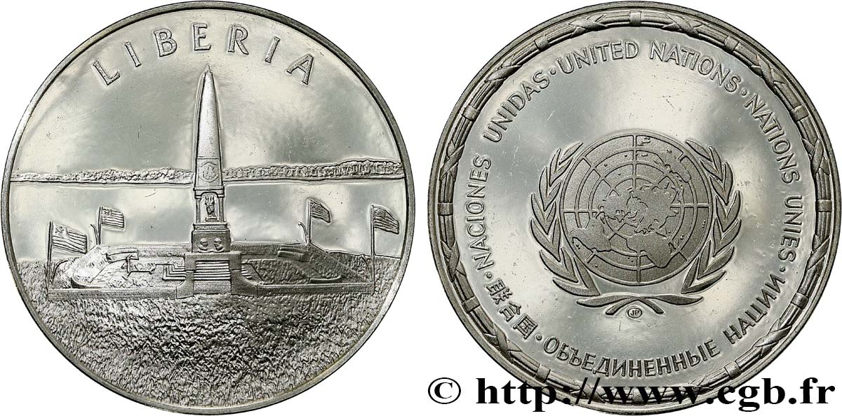 LES MÉDAILLES DES NATIONS DU MONDE Médaille, Liberia SPL