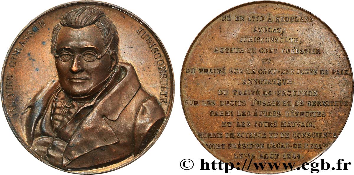 LUDWIG PHILIPP I Médaille, Jacques Curasson fme_674306 Medaillen