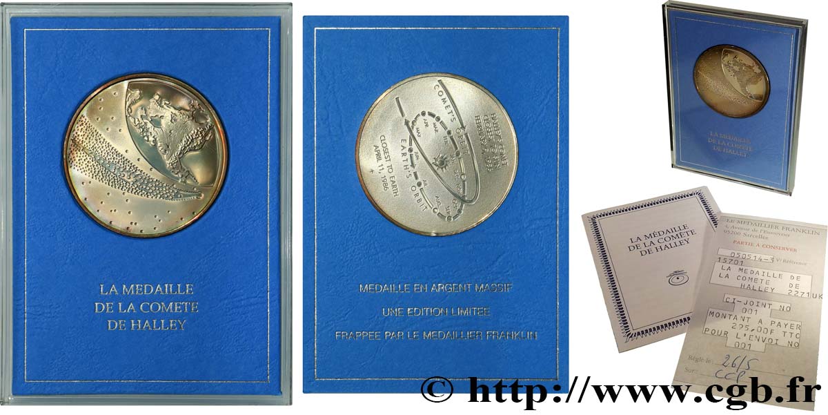 SCIENCES & SCIENTIFIQUES Médaille, Comète de Halley fST