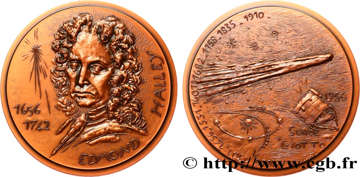 SCIENCES & SCIENTIFIQUES Médaille, Edmond Halley fST