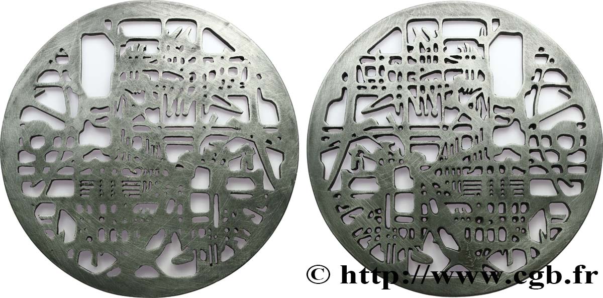 CINQUIÈME RÉPUBLIQUE Médaille par Georges Mathieu TTB+
