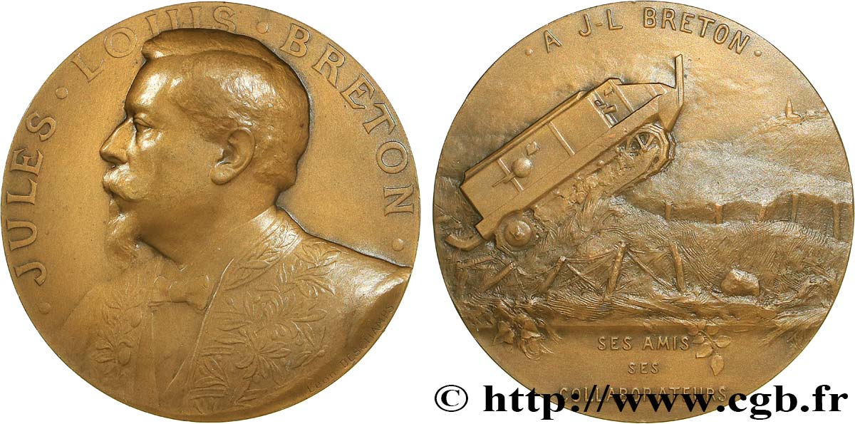 SCIENCES & SCIENTIFIQUES Médaille, Jules-Louis Breton q.SPL