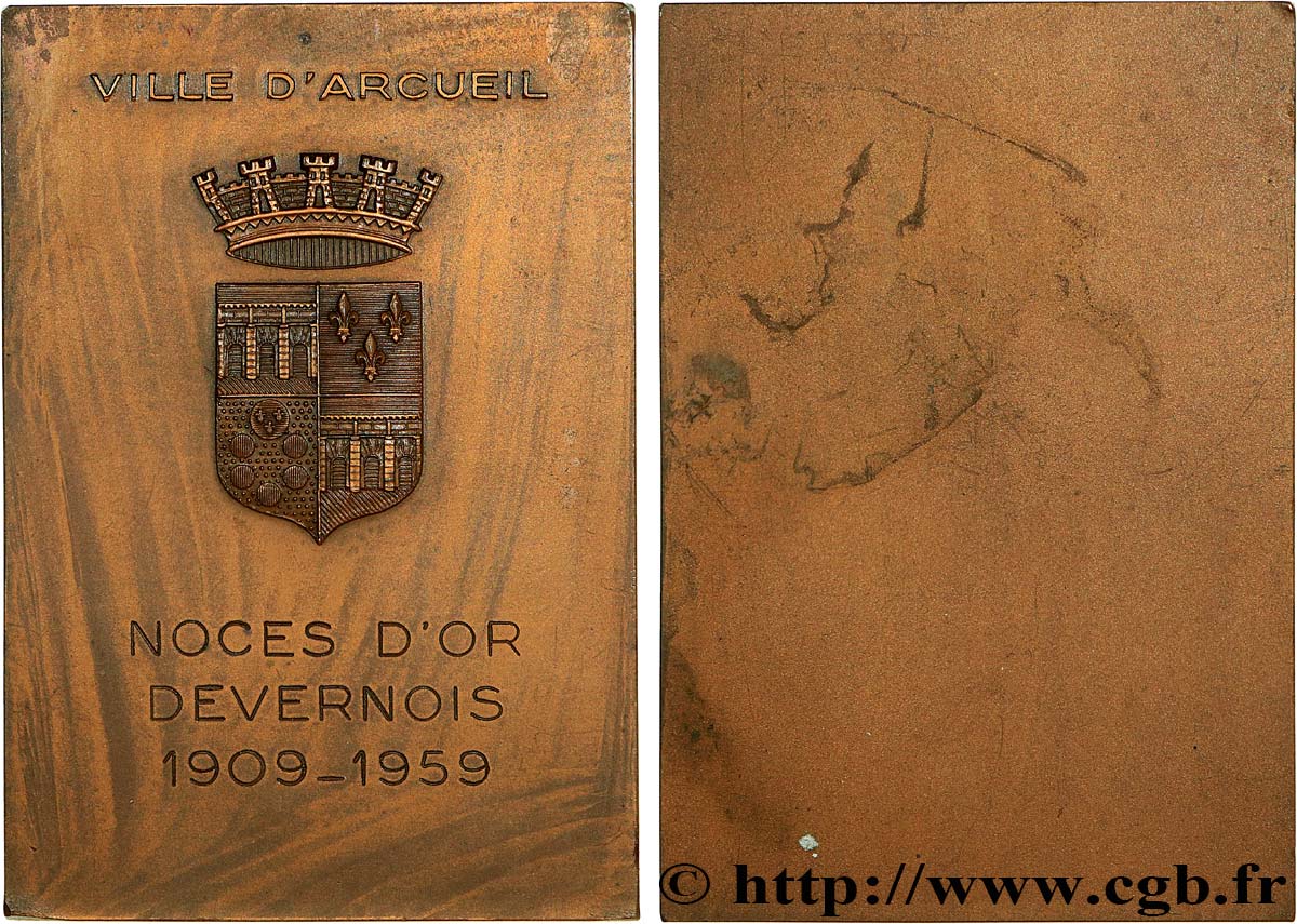 AMOUR ET MARIAGE Plaquette, Noces d’or XF