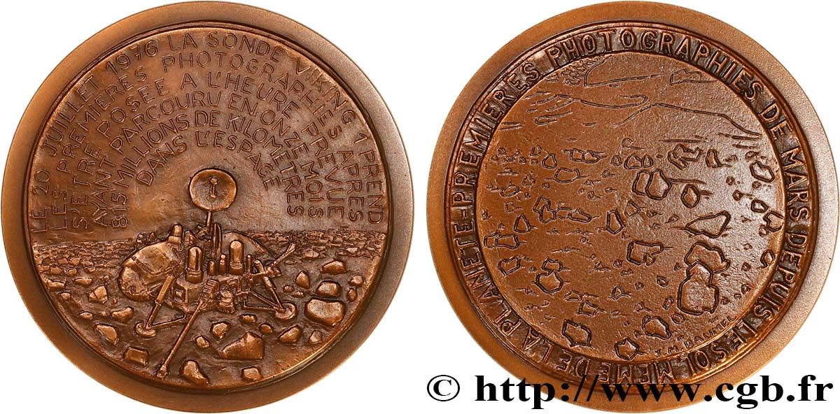 CONQUÊTE DE L ESPACE - EXPLORATION SPATIALE Médaille, Sonde Viking I, n°20 SUP