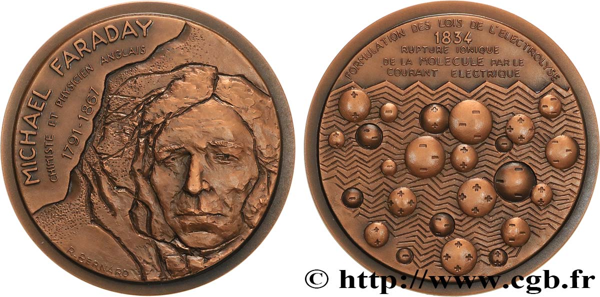 SCIENCE & SCIENTIFIC Médaille, Michael Faraday AU
