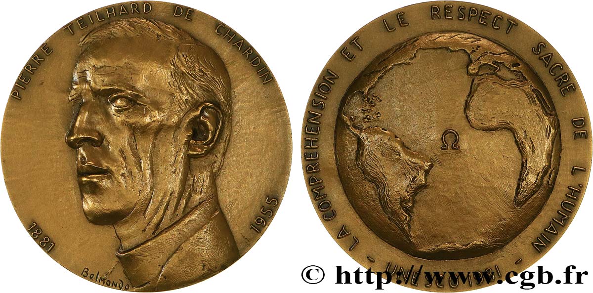 SCIENCES & SCIENTIFIQUES Médaille, Pierre Teilhard de Chardin VZ