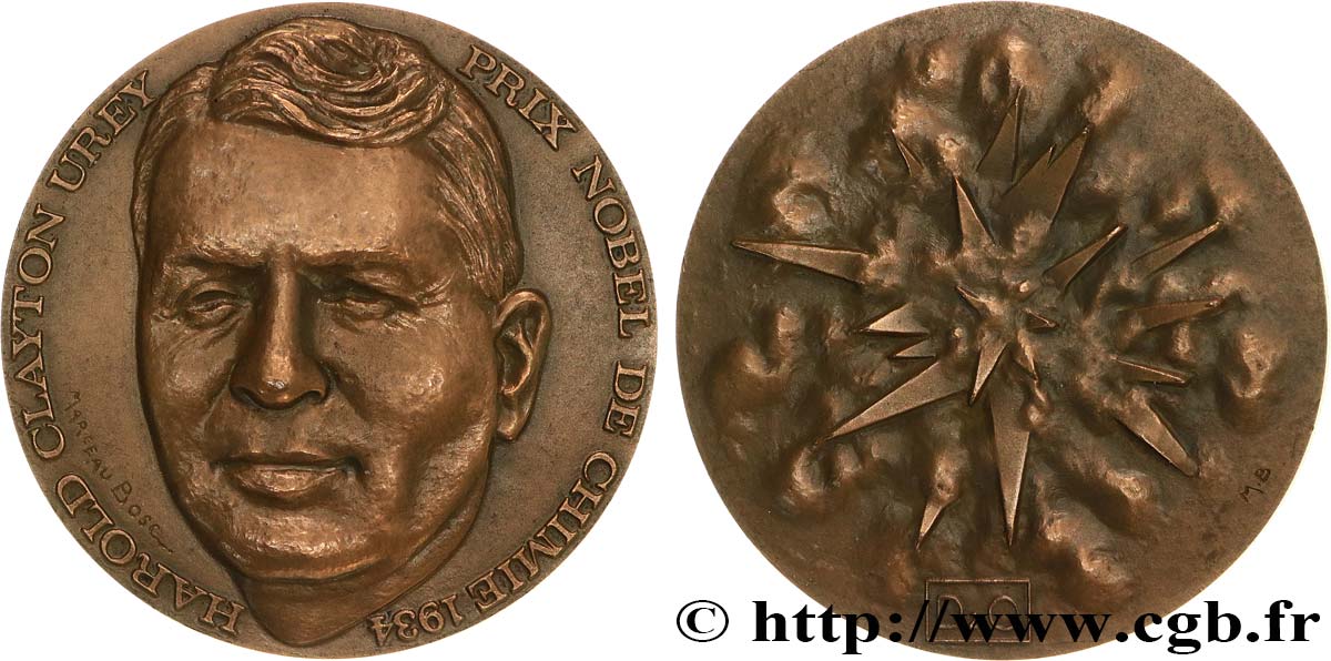SCIENCES & SCIENTIFIQUES Médaille, Harold Clayton Urey SUP