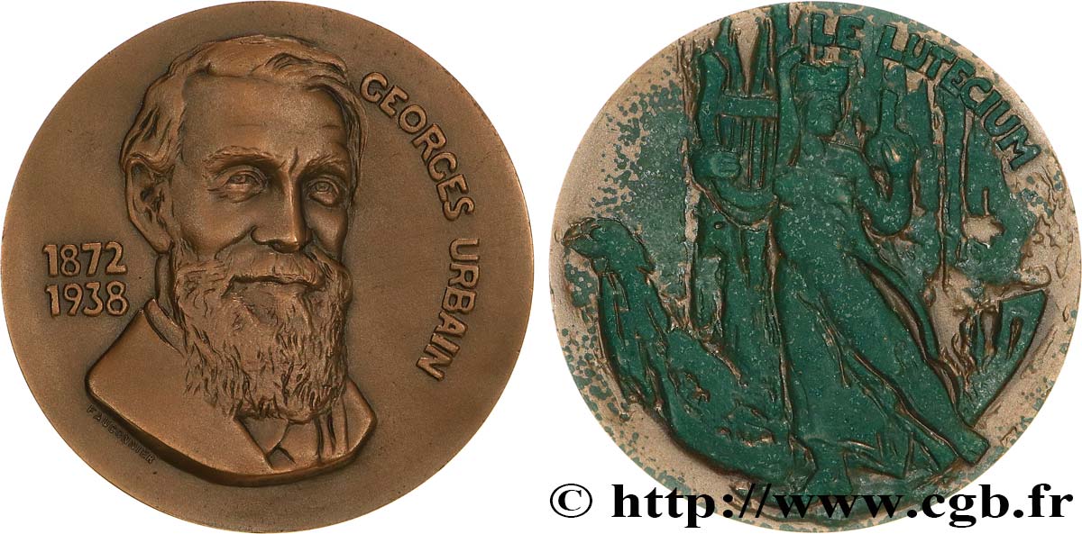 SCIENCES & SCIENTIFIQUES Médaille, Georges Urbain EBC/MBC+