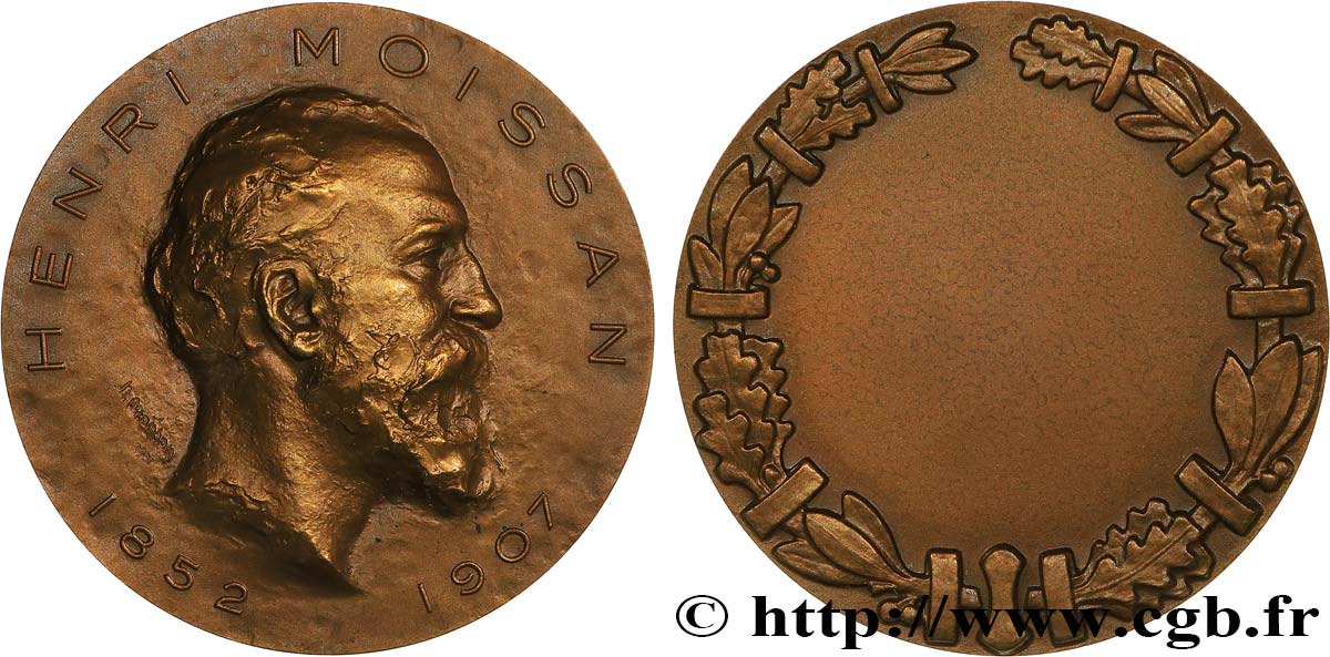 SCIENCES & SCIENTIFIQUES Médaille de récompense, Henri Moissan SUP