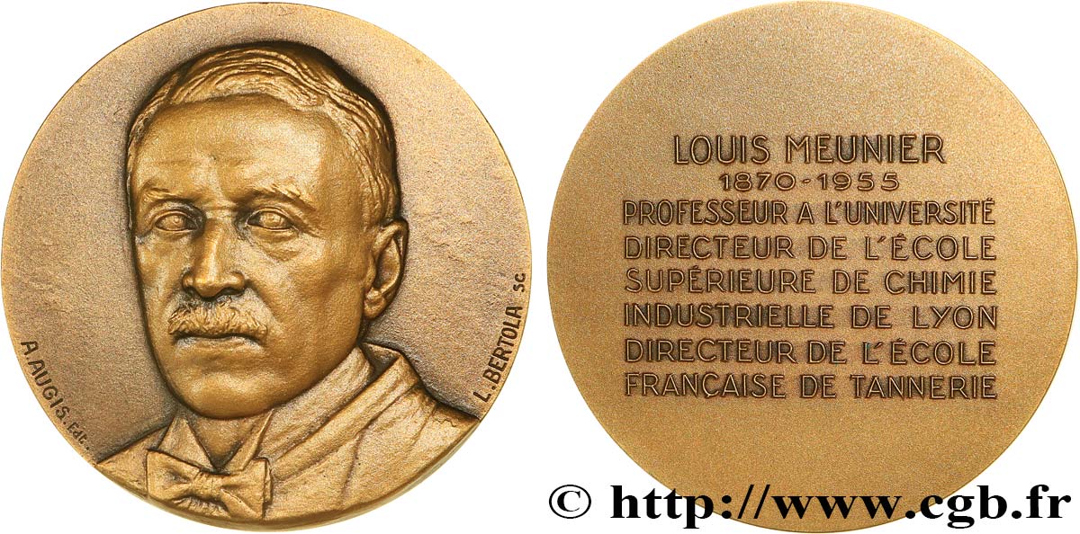 SCIENCES & SCIENTIFIQUES Médaille, Louis Meunier SPL