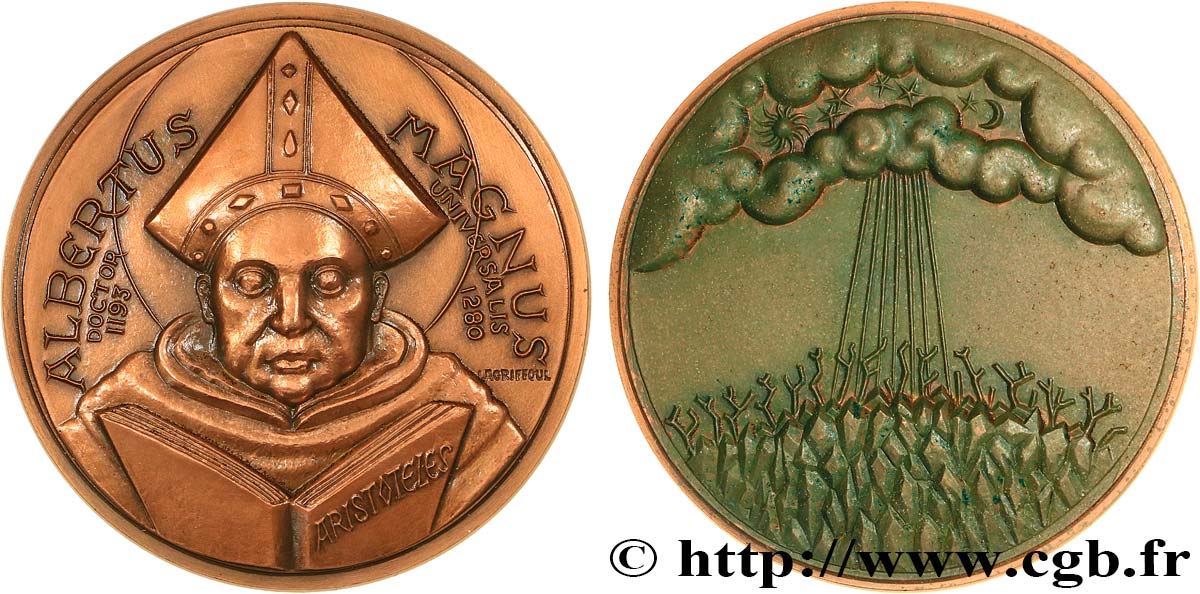 SCIENCES & SCIENTIFIQUES Médaille, Saint Albert le Grand SPL