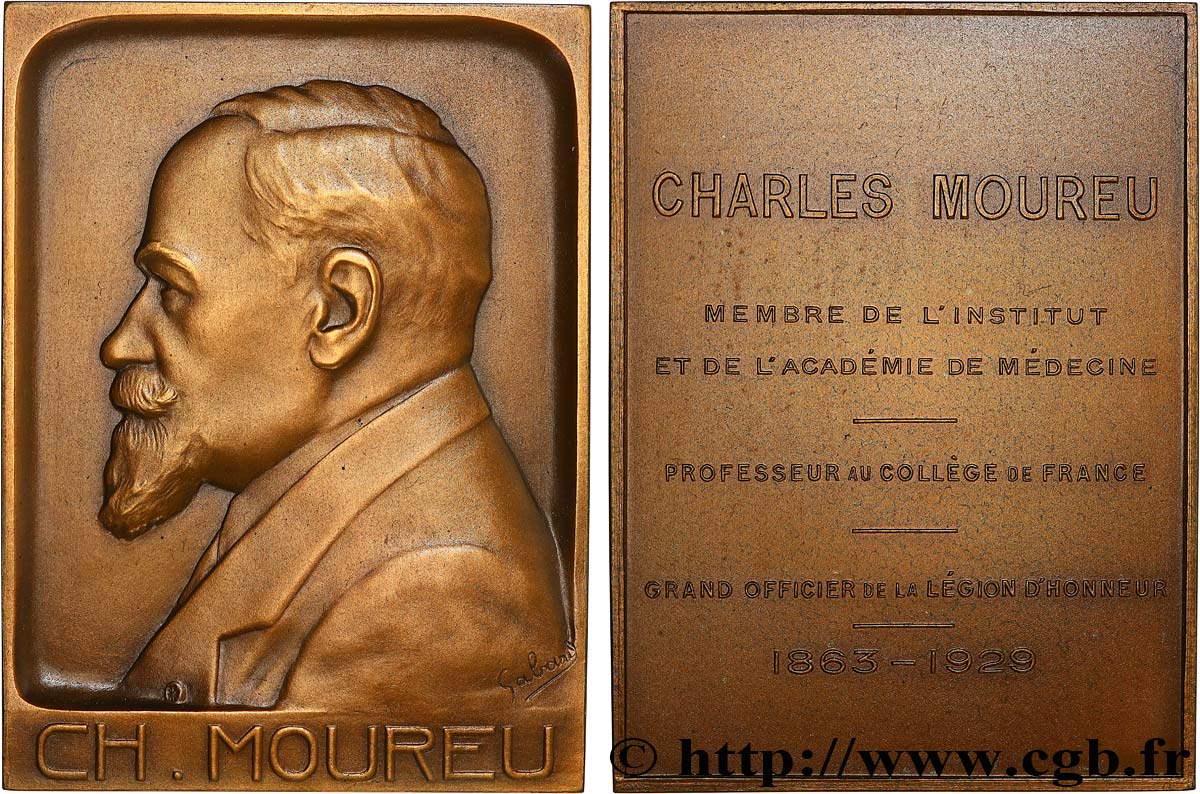 SCIENCES & SCIENTIFIQUES Plaquette, Charles Moureu VZ