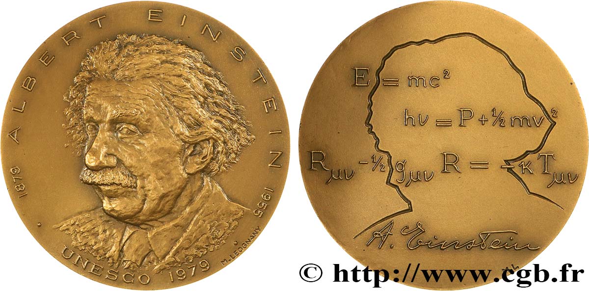 SCIENCE & SCIENTIFIC Médaille, Albert Einstein, UNESCO AU