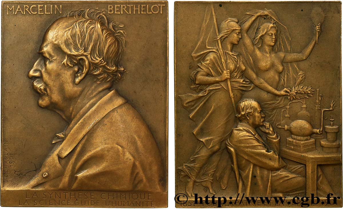 SCIENCES & SCIENTIFIQUES Plaquette, Marcelin Berthelot TTB+