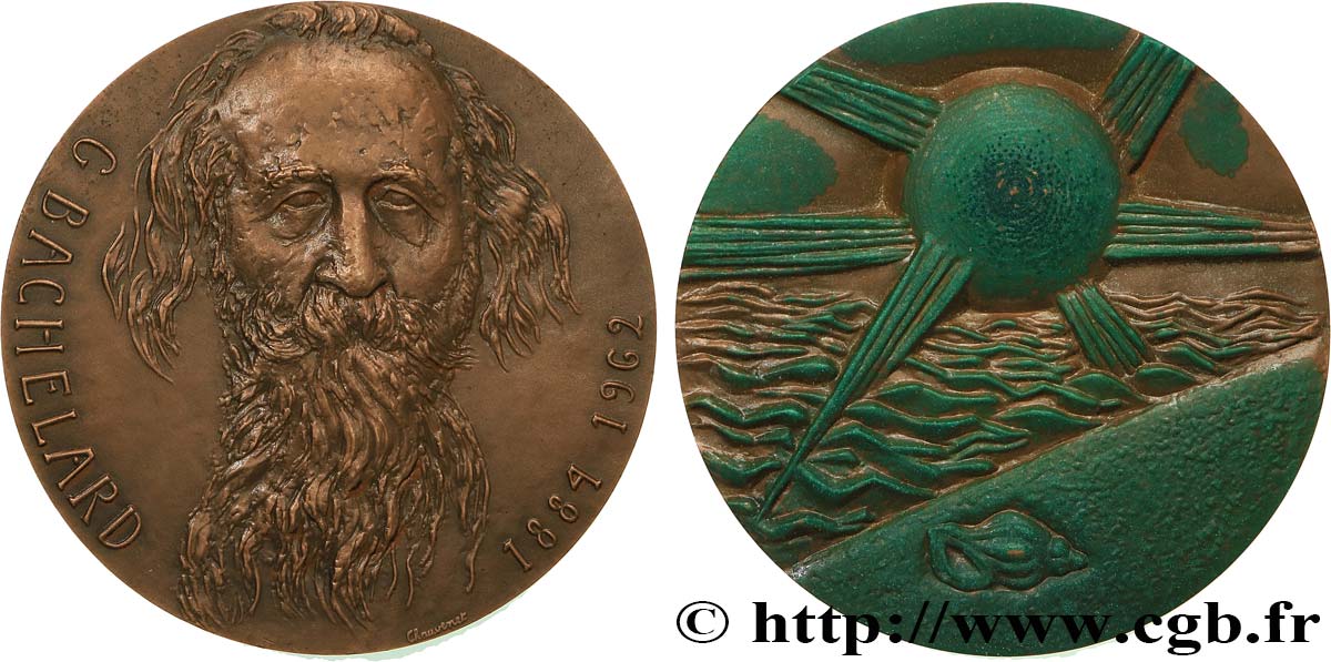 LITTÉRATURE : ÉCRIVAINS/ÉCRIVAINES - POÈTES Médaille, Gaston Bachelard SUP