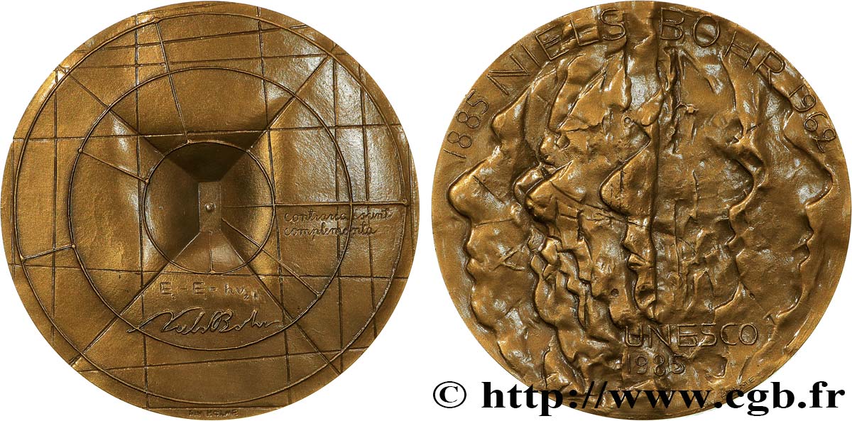 SCIENCES & SCIENTIFIQUES Médaille, Niels Bohr, UNESCO SUP
