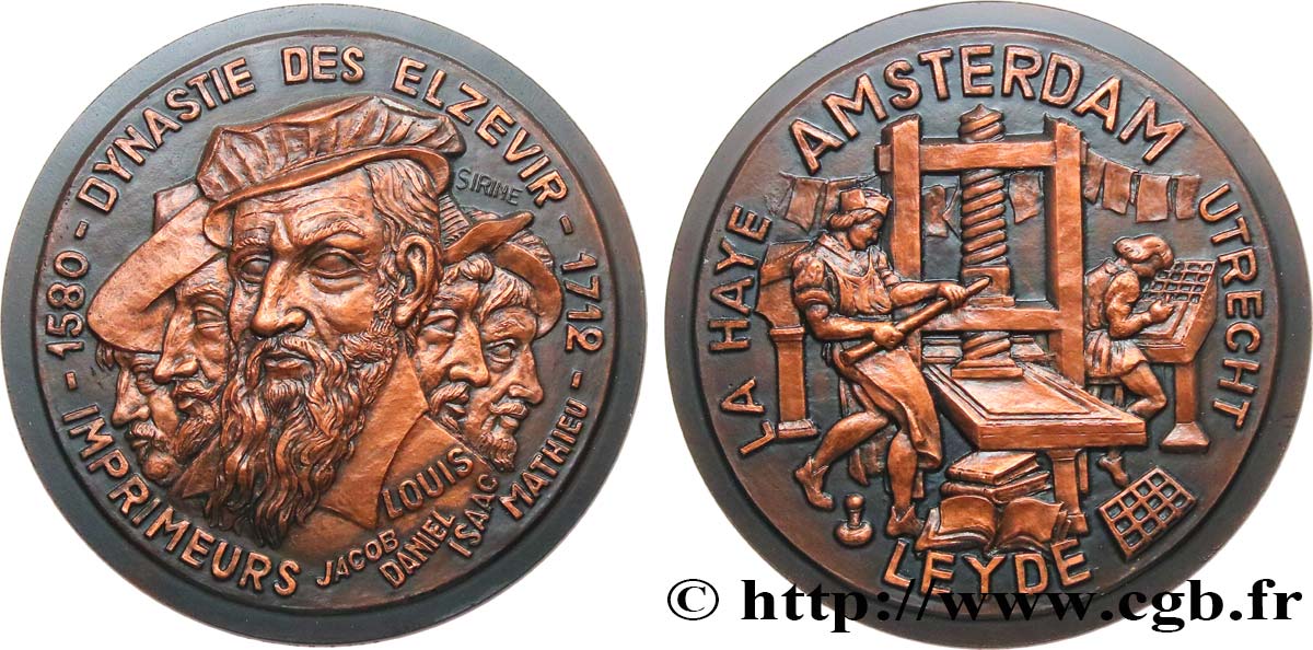 IMPRIMERIE ET PAPETERIE Médaille, Les Elzevier  VZ