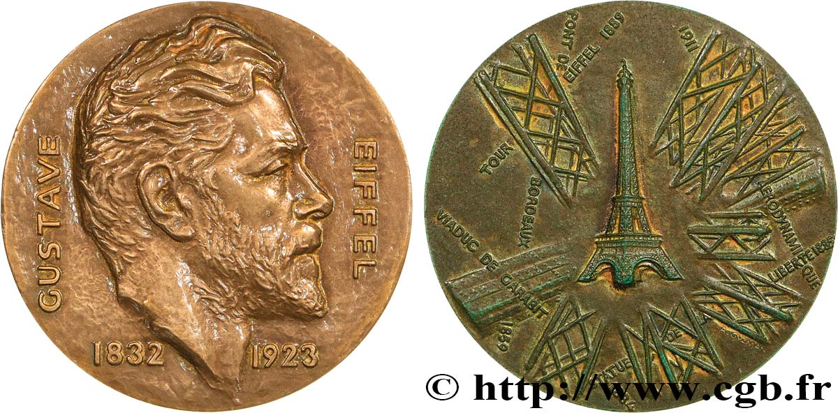 SCIENCES & SCIENTIFIQUES Médaille, Gustave Eiffel EBC