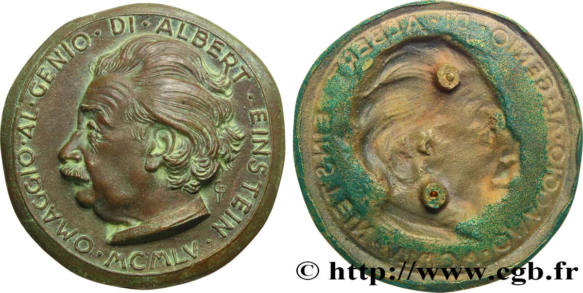 SCIENCES & SCIENTIFIQUES Médaille, Hommage à Albert Einstein fVZ