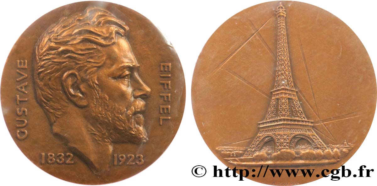 SCIENCES & SCIENTIFIQUES Médaille, Gustave Eiffel MS