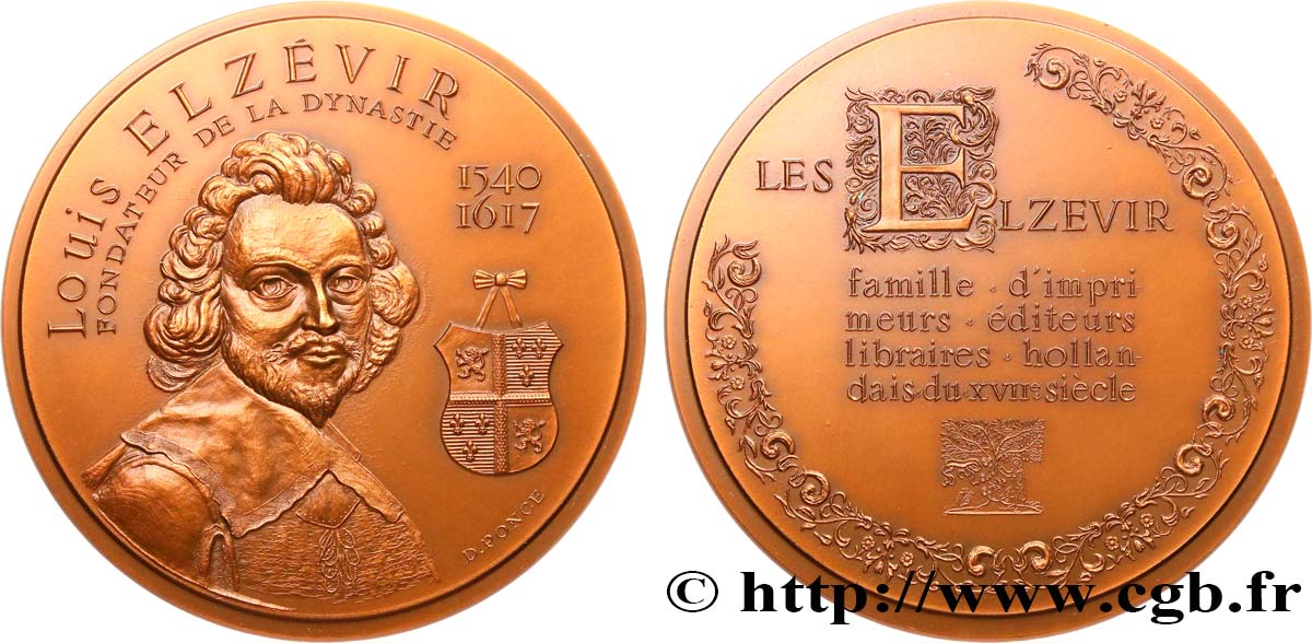 IMPRIMERIE ET PAPETERIE Médaille, Les Elzevier  AU