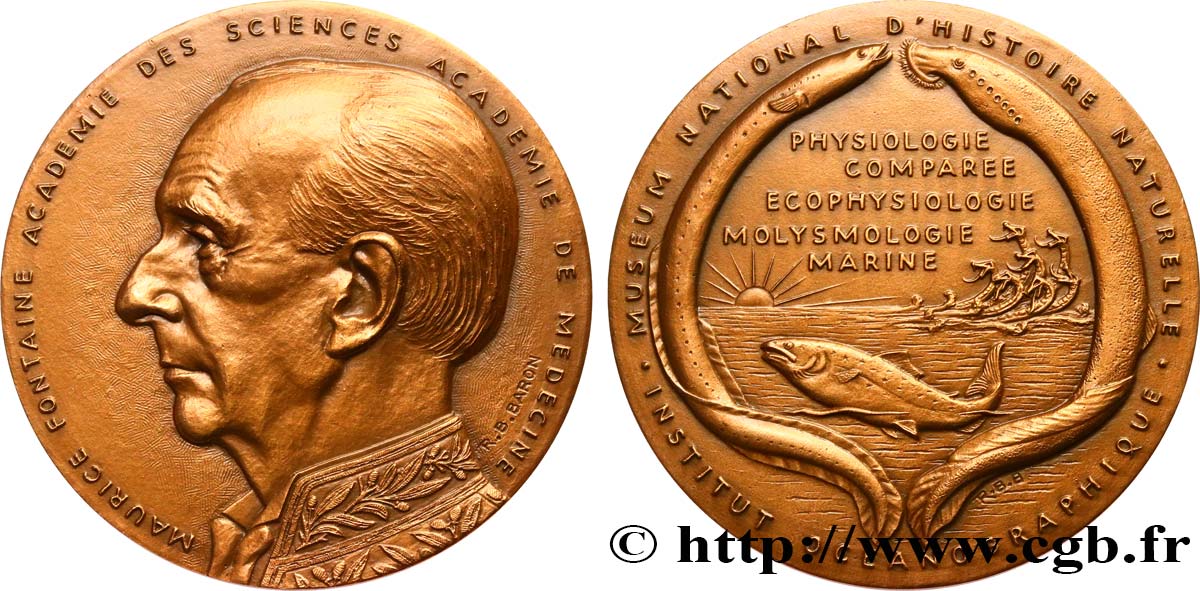 SCIENCES & SCIENTIFIQUES Médaille, Maurice Alfred Fontaine EBC