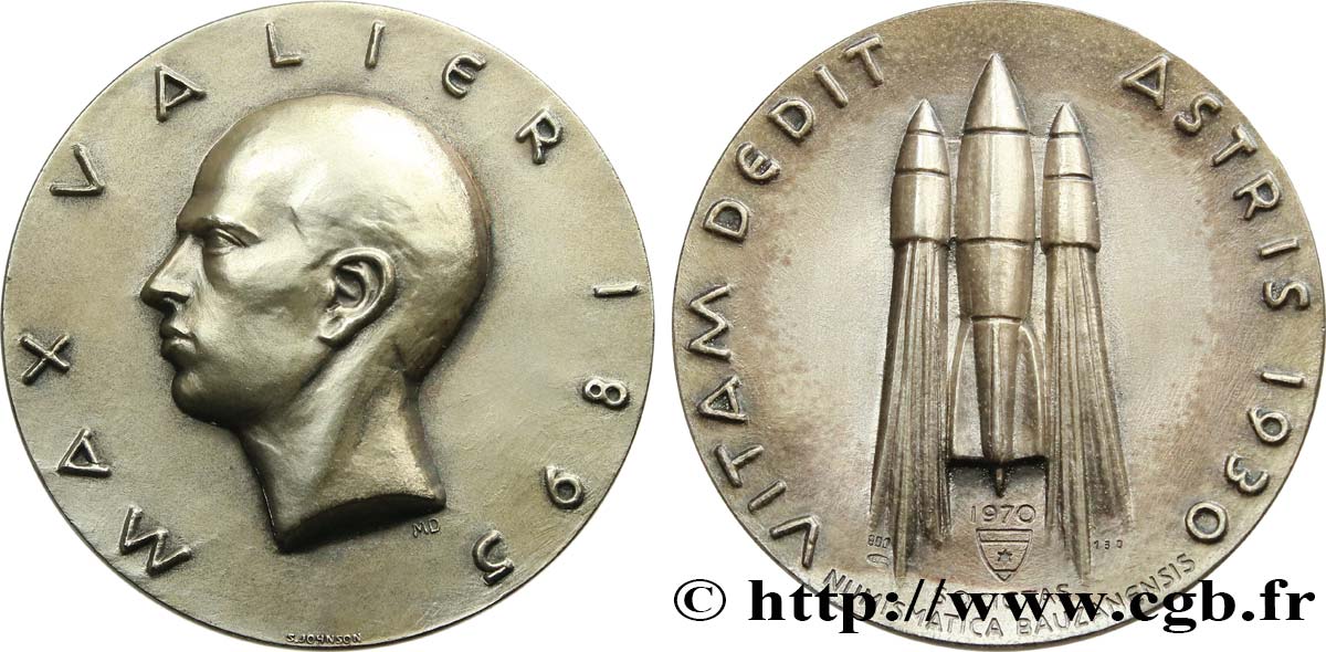CONQUEST SPACE - SPACE EXPLORATION Médaille, Max Valier AU