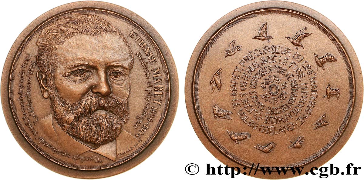 SCIENCES & SCIENTIFIQUES Médaille, Etienne Jules Marey SUP