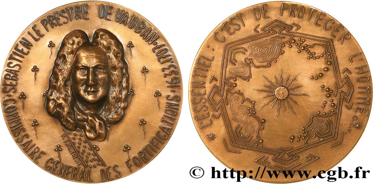 SCIENCE & SCIENTIFIC Médaille, Sébastien Le Prestre de Vauban AU