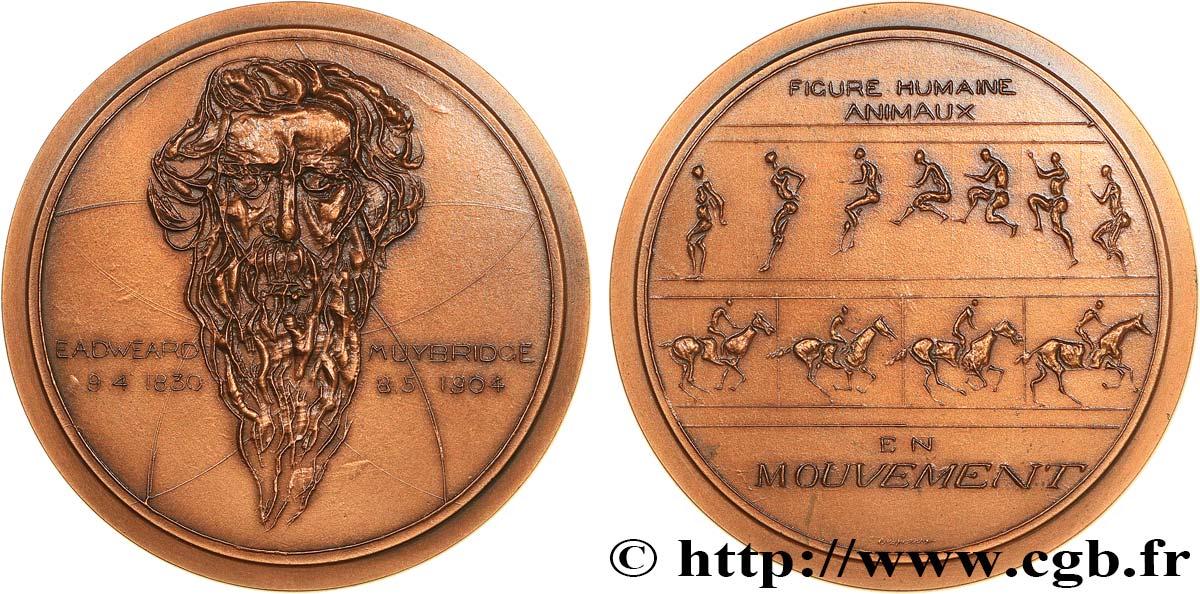 SCIENCES & SCIENTIFIQUES Médaille, Eadweard Muybridge EBC
