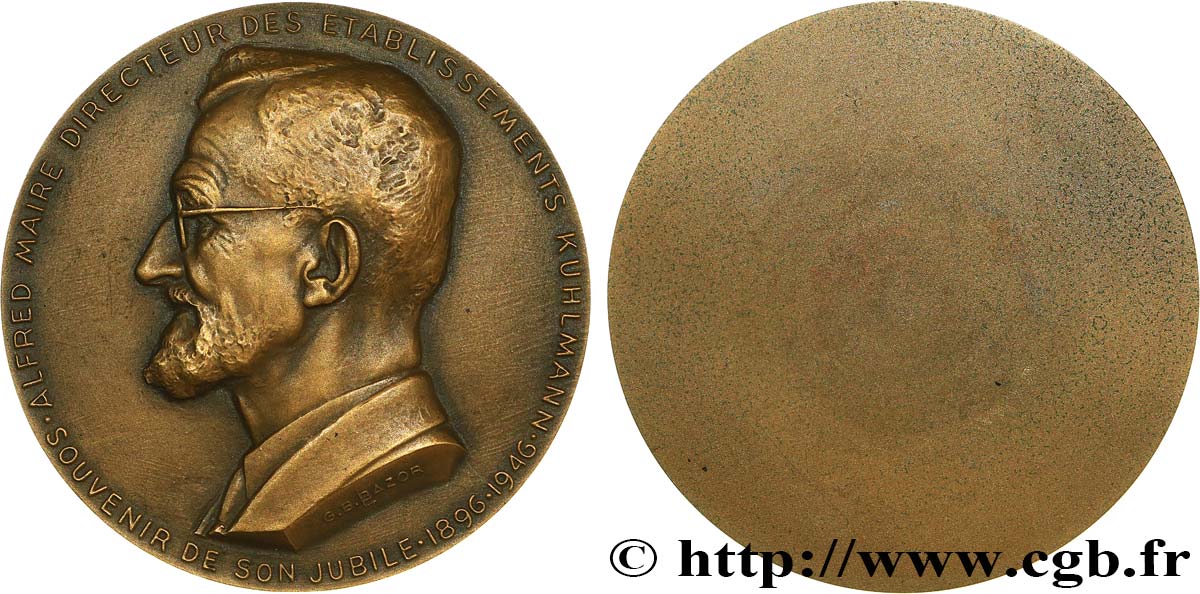 PERSONNAGES DIVERS Médaille, Alfred Maire TTB+