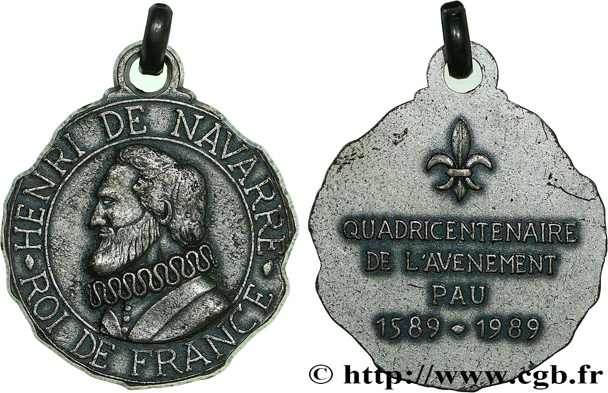 V REPUBLIC Médaille, Quadricentenaire de l’accession au pouvoir d’Henri IV AU