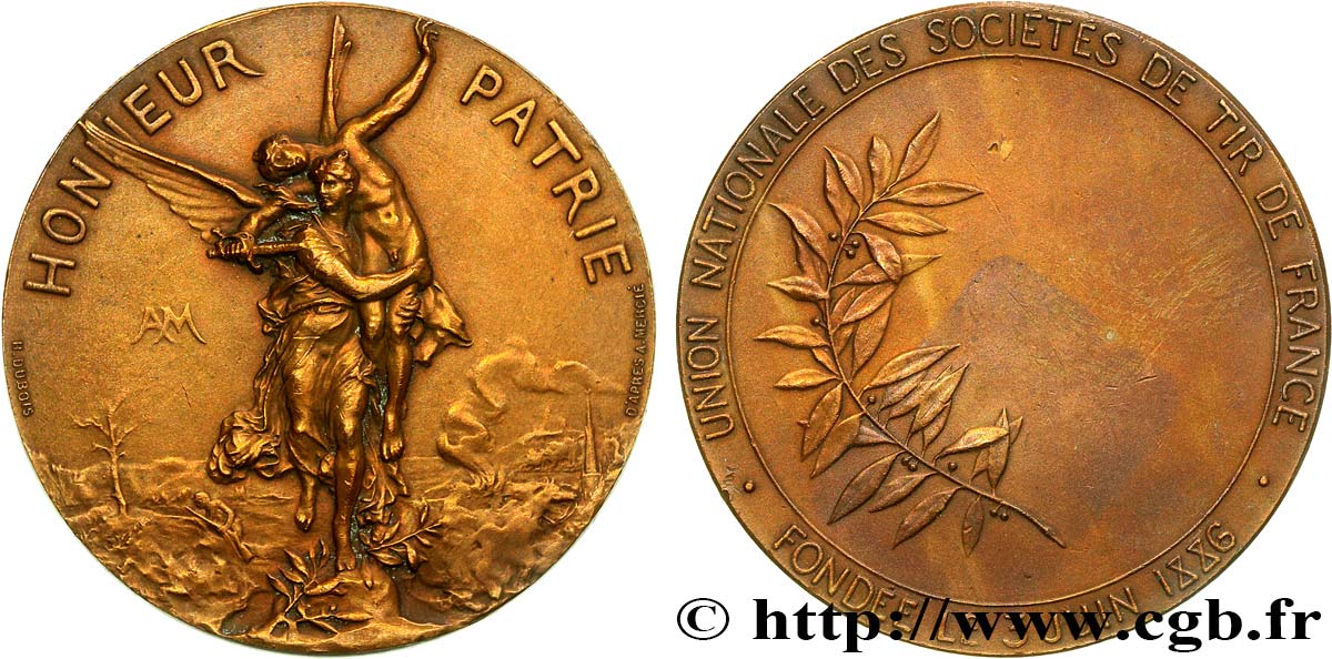 DRITTE FRANZOSISCHE REPUBLIK Médaille, Honneur et Patrie fVZ