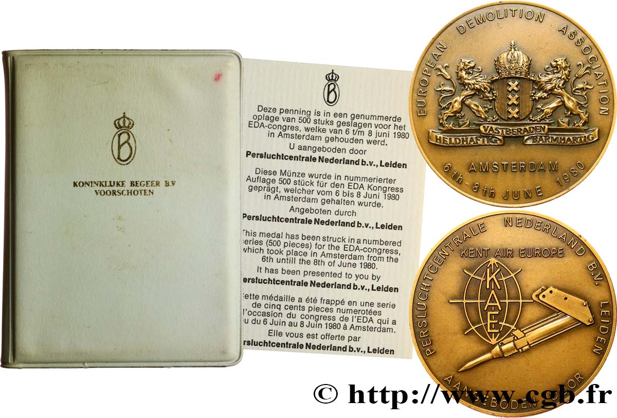 SOCIÉTÉS COMMERCIALES Médaille, Congrès de l’EDA EBC