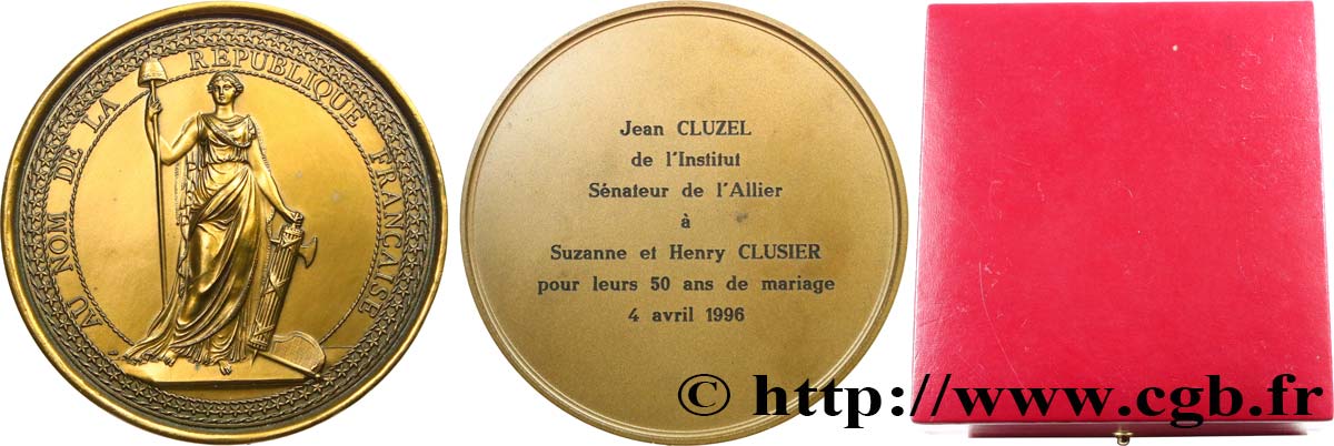 CINQUIÈME RÉPUBLIQUE Médaille, Noces d’or TTB+