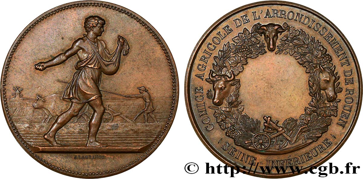 TERZA REPUBBLICA FRANCESE Médaille, Comice agricole q.SPL