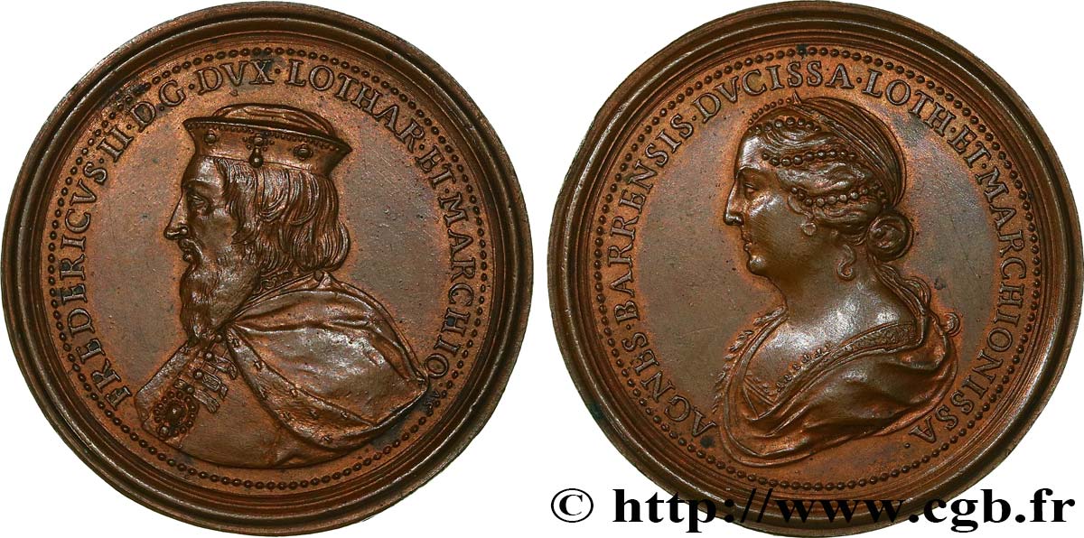 LORRAINE Médaille, Ferry II et Agnès de Bar SPL