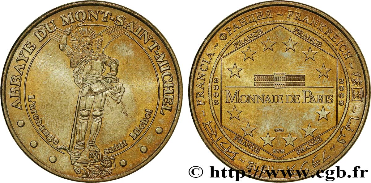 TOURISTIC MEDALS Médaille touristique, Mont Saint Michel MBC+