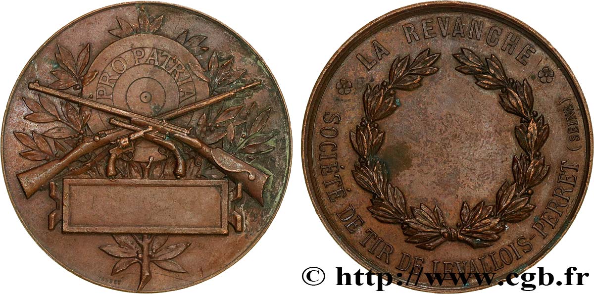 SHOOTING AND ARQUEBUSE Médaille PRO PATRIA, récompense AU