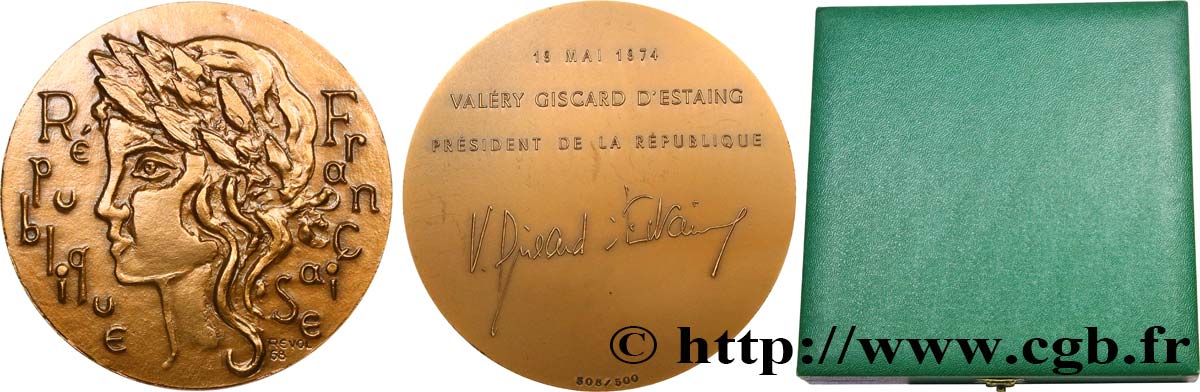CINQUIÈME RÉPUBLIQUE Médaille, Valéry Giscard d’Estaing SUP