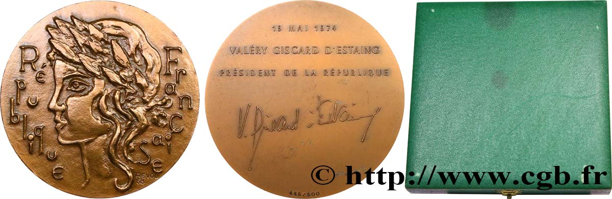 FUNFTE FRANZOSISCHE REPUBLIK Médaille, Valéry Giscard d’Estaing VZ