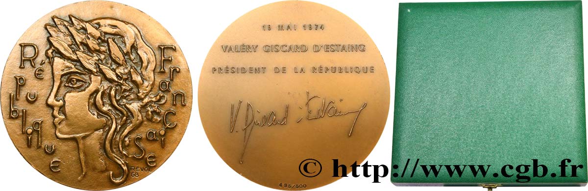 CINQUIÈME RÉPUBLIQUE Médaille, Valéry Giscard d’Estaing SUP