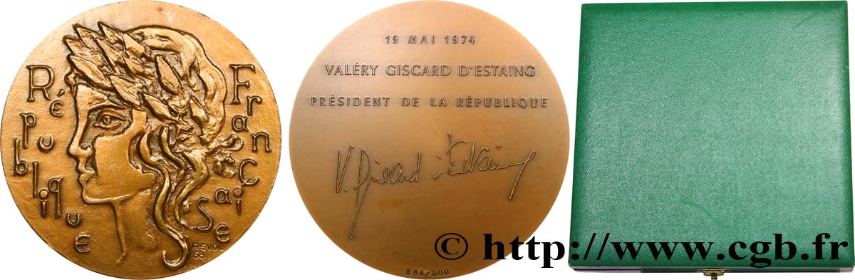 CINQUIÈME RÉPUBLIQUE Médaille, Valéry Giscard d’Estaing SUP