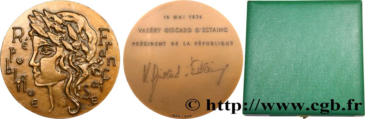 CINQUIÈME RÉPUBLIQUE Médaille, Valéry Giscard d’Estaing SUP