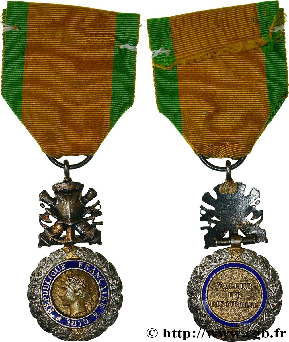 TERZA REPUBBLICA FRANCESE Médaille militaire, sous-officier BB