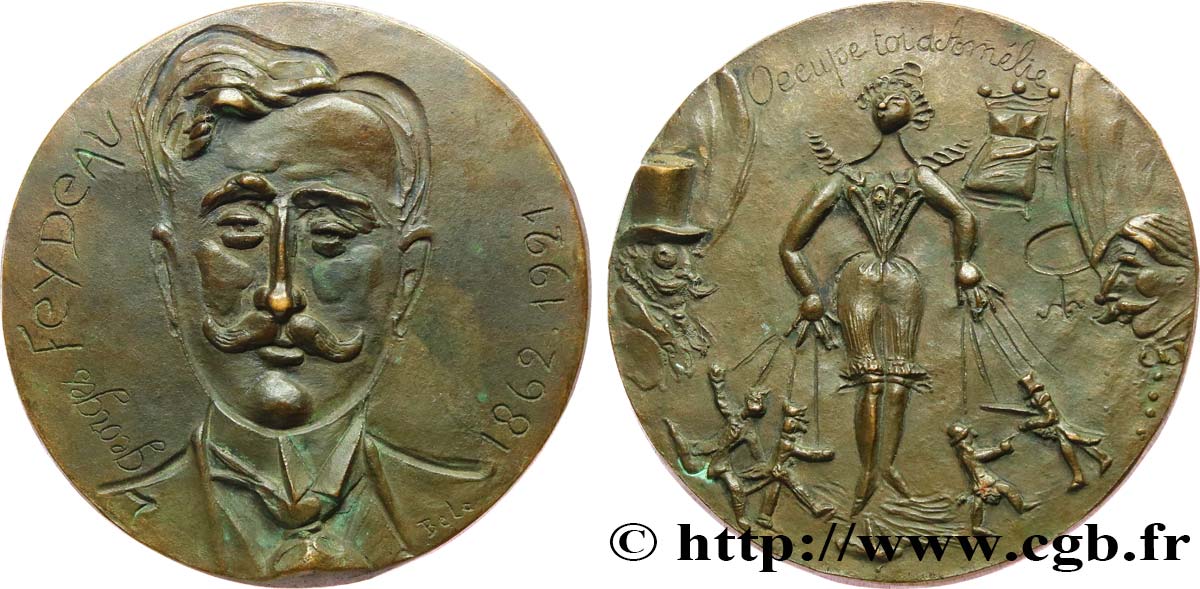 LITTÉRATURE : ÉCRIVAINS/ÉCRIVAINES - POÈTES Médaille, Georges Feydeau SUP
