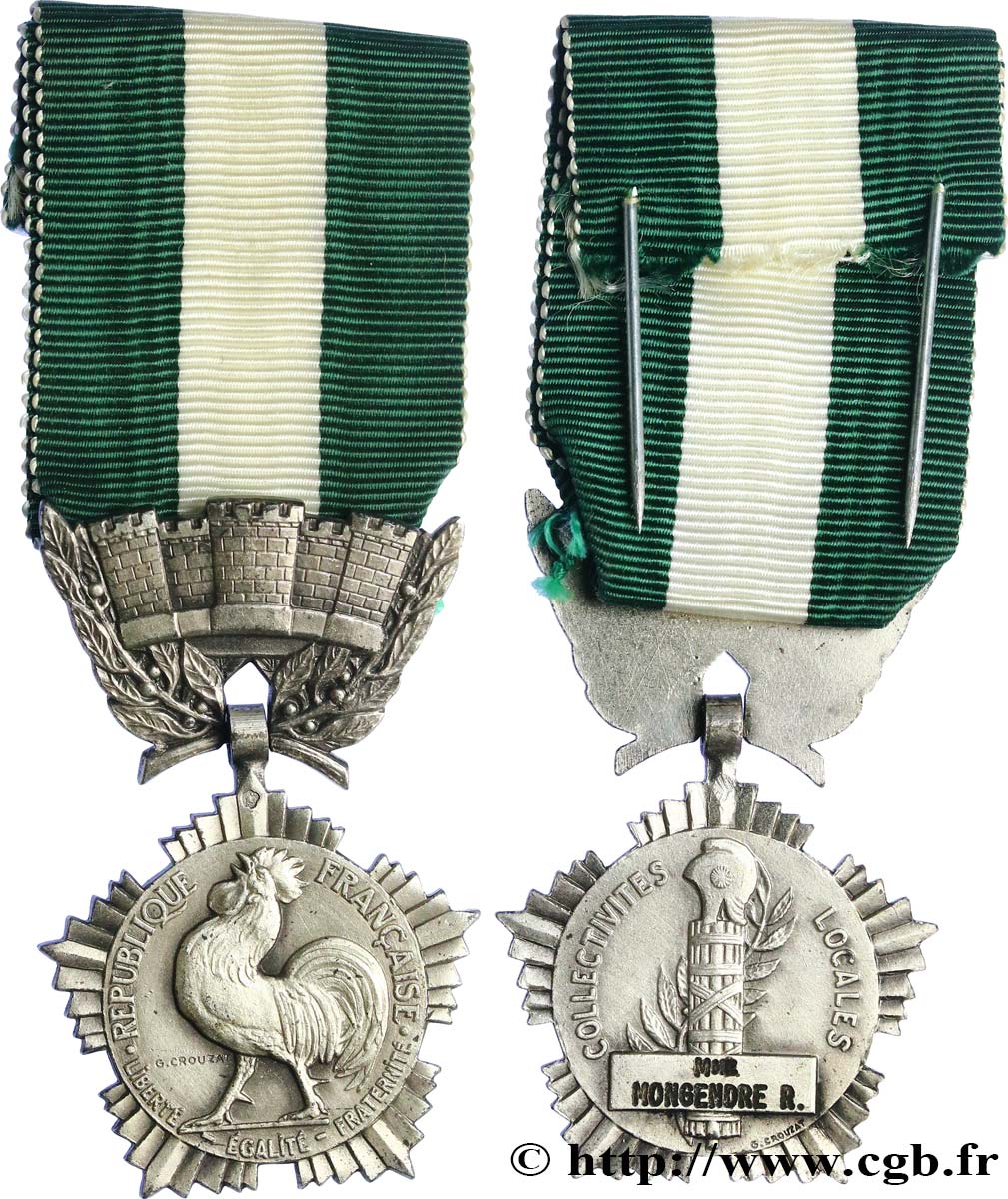 DRITTE FRANZOSISCHE REPUBLIK Médaille, Collectivités locales fVZ