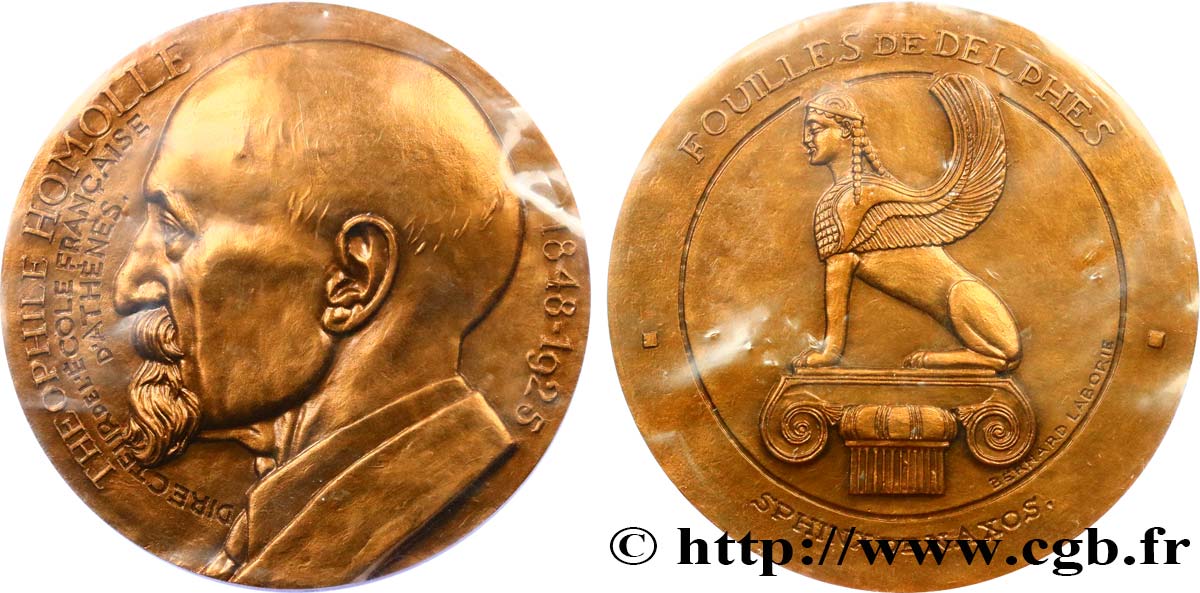VARIOUS CHARACTERS Médaille, Théophile Homolle SC