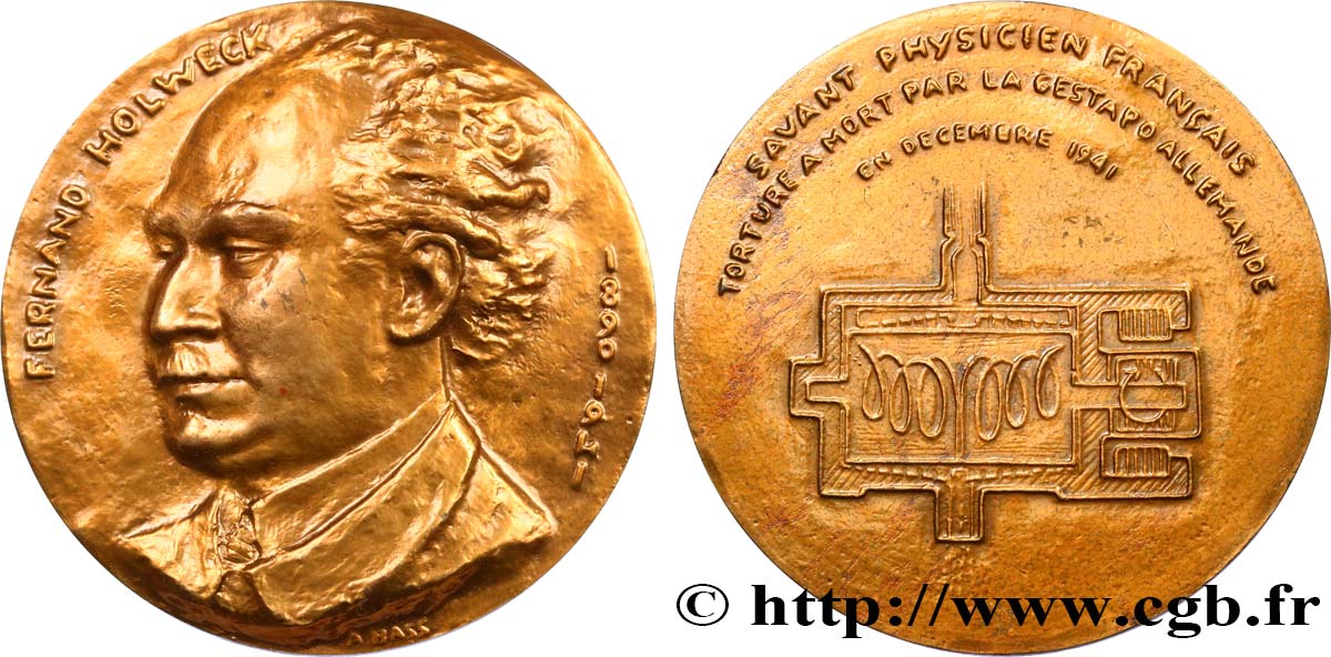 SCIENCES & SCIENTIFIQUES Médaille, Fernand Holweck SUP